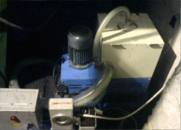 離心過濾機使用在液壓件公司拉床潤滑油切屑分離現(xiàn)場